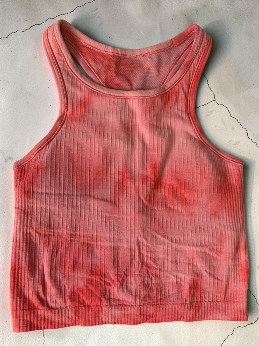 Lululemon Ebb to Street RB Crop Tank Marble Dye Size 4